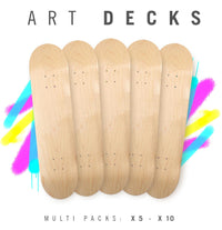 Venom Skateboard Art Unvarnished Deck Pack 8.0"