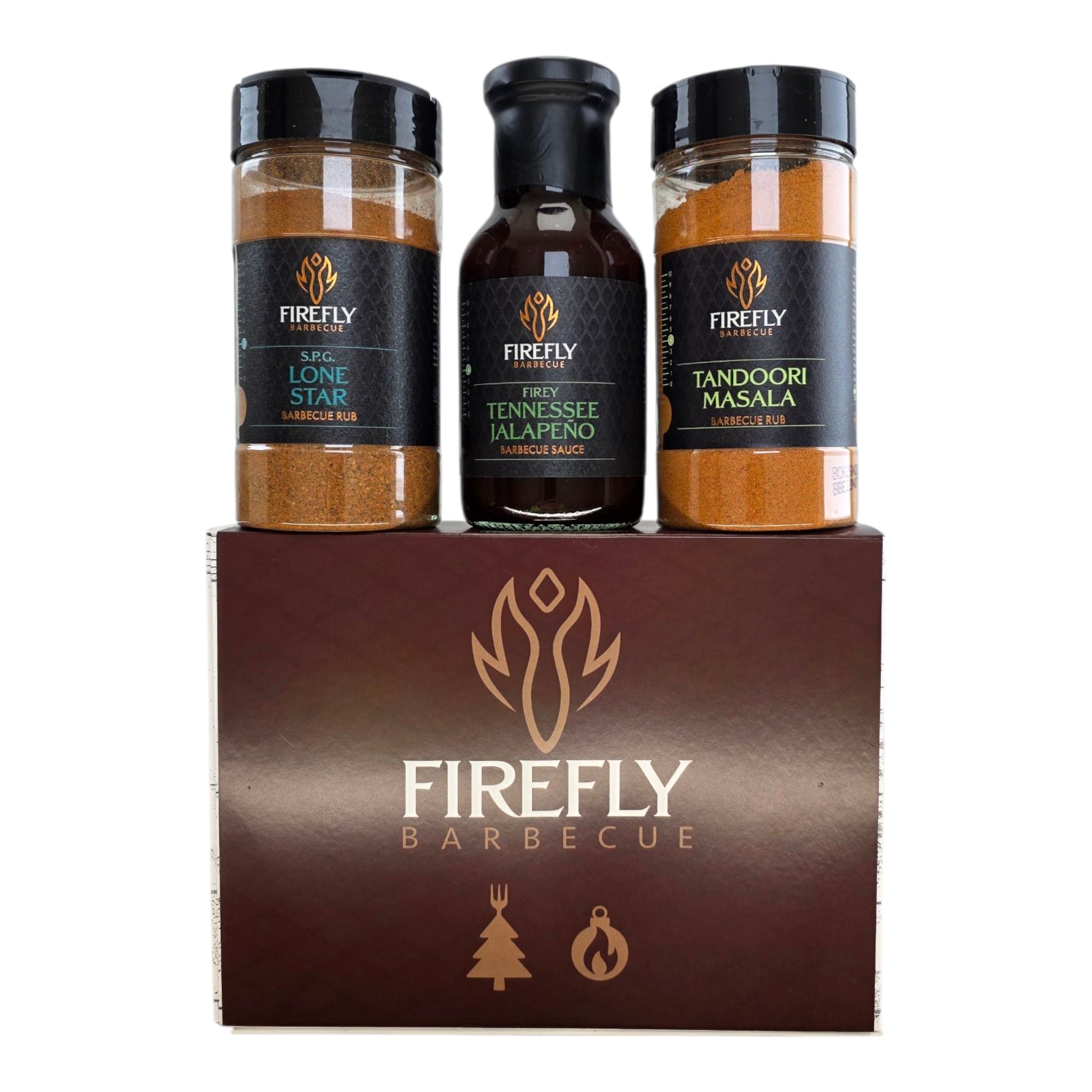 BBQ Christmas Gift Box Trio with Award-Winning Rubs & Sauce