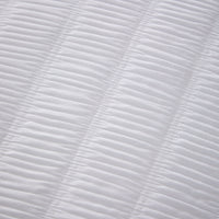 Belgravia White Microfibre Duvet Cover Set with Pillowcases Soft Easy Care Modern Quilt Bedding Bed Linen Set by OLIVIA ROCCO