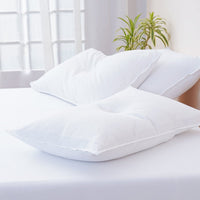 Bella Flannelette White Pillowcases - Luxuriously Soft Brushed Cotton Pair