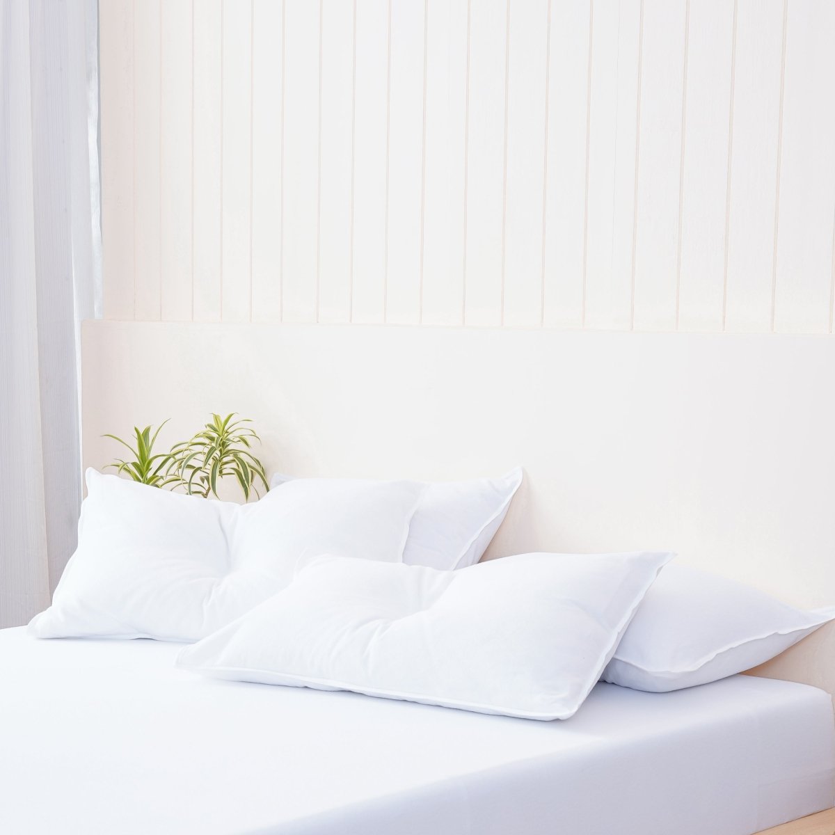 Bella Flannelette White Pillowcases - Luxuriously Soft Brushed Cotton Pair