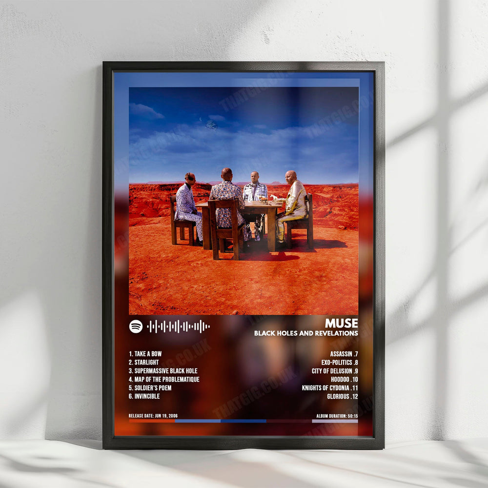 Muse "Black Holes and Revelations" Album Cover Poster - with Complete Tracklist
