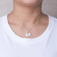 Big Sister Heart Necklace Created with Zircondia® Crystals