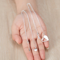 Big Sister Little Sister Piece of My Heart Necklace Set