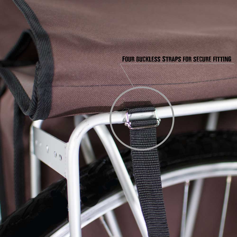BikyBag Classic - Bicycle Double Pannier Bag (Black)