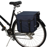 BikyBag Classic - Bicycle Double Pannier Bag (Navy Blue)