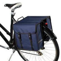 BikyBag Classic - Bicycle Double Pannier Bag (Navy Blue)