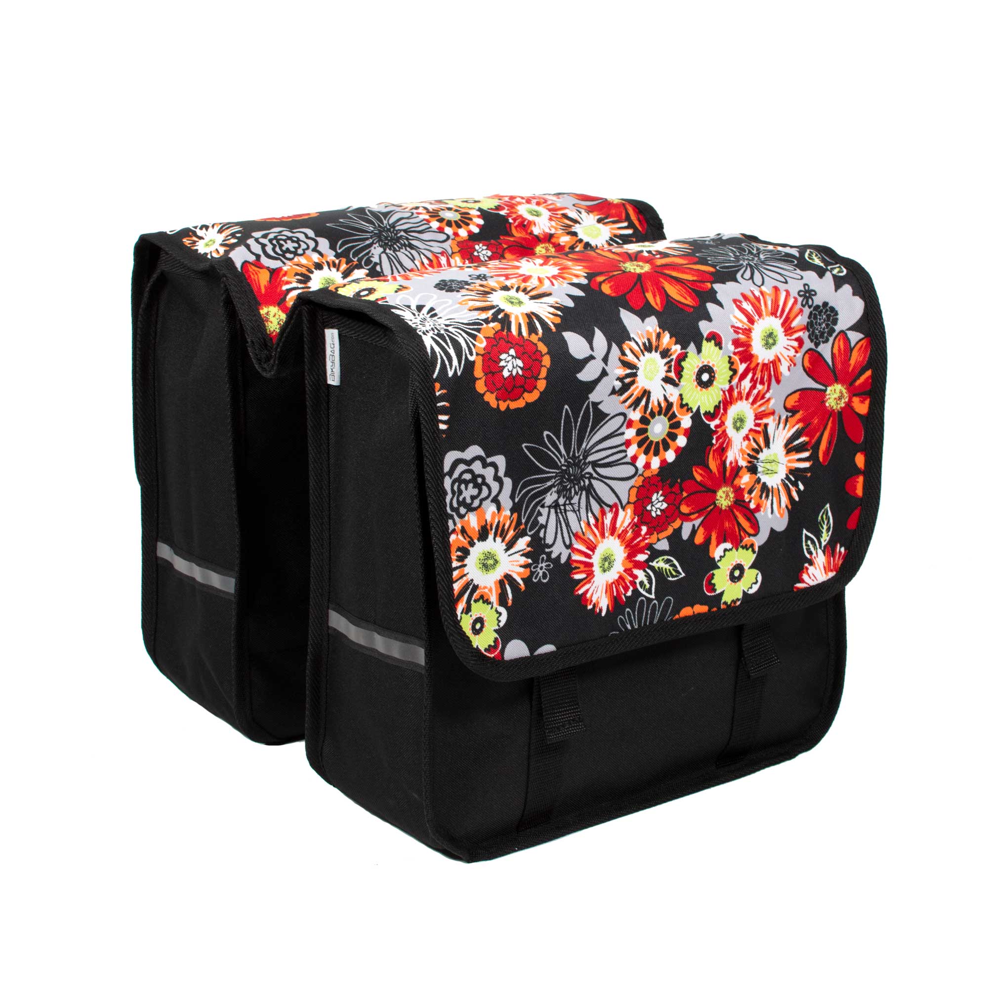 BikyBag Classic CL - Bicycle Double Pannier Bag (Red Meadow)
