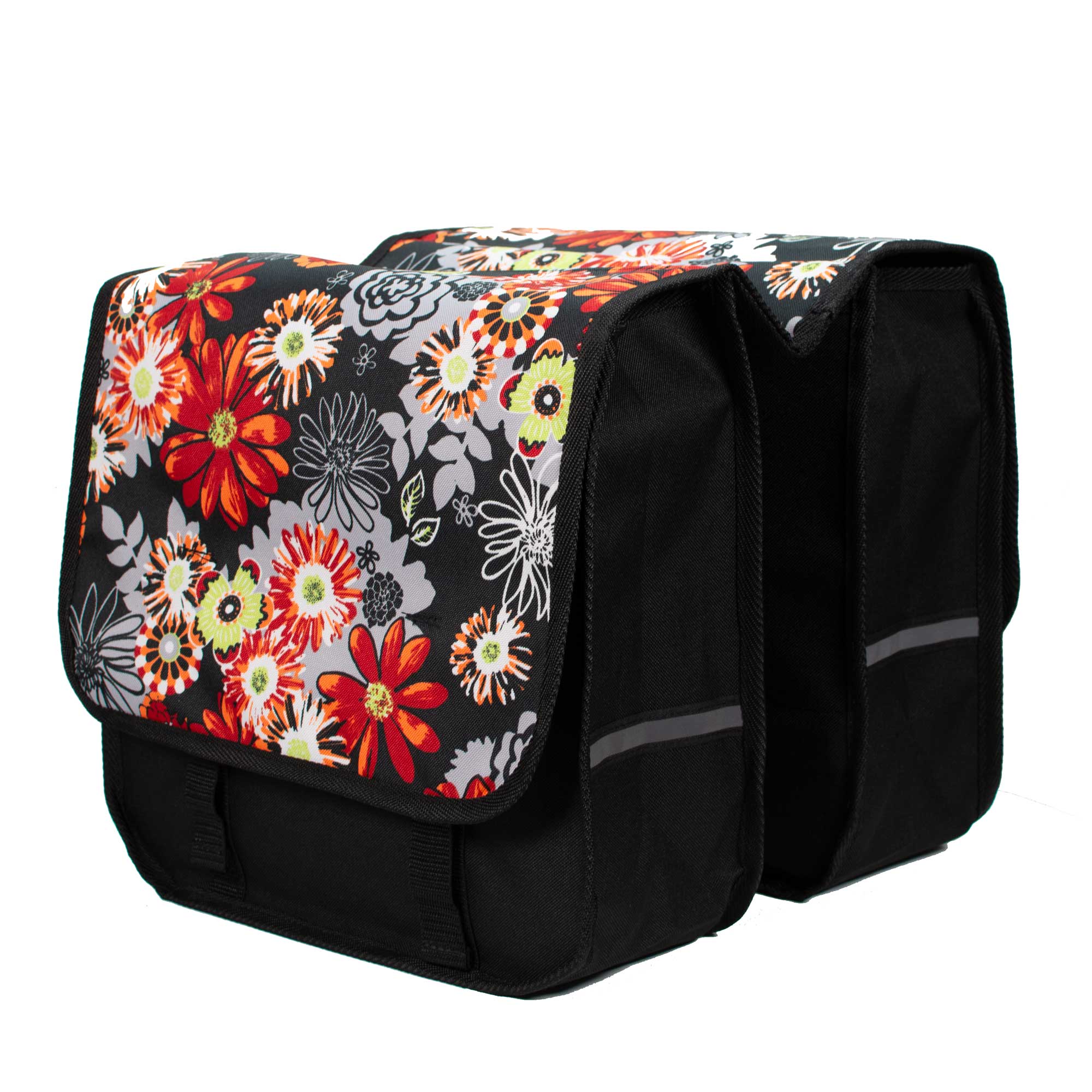 BikyBag Classic CL - Bicycle Double Pannier Bag (Red Meadow)