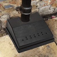 2x Plastic Drain Cover - Outside Black Gutter Drain Guard
