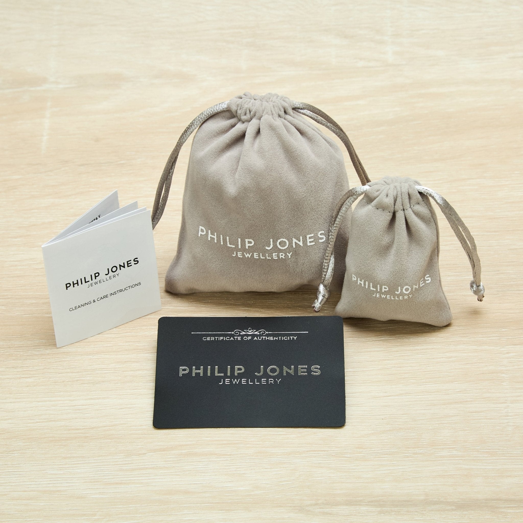 Black Onyx Stud Earrings with Quote Card