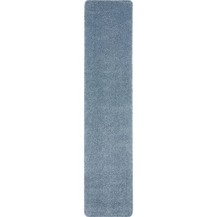 Washable Blue Shaggy Rug