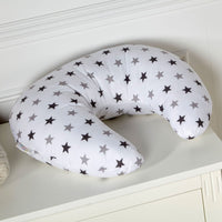 Breast Feeding Nursing Pillow  - Silver Twinkle (COVER ONLY)