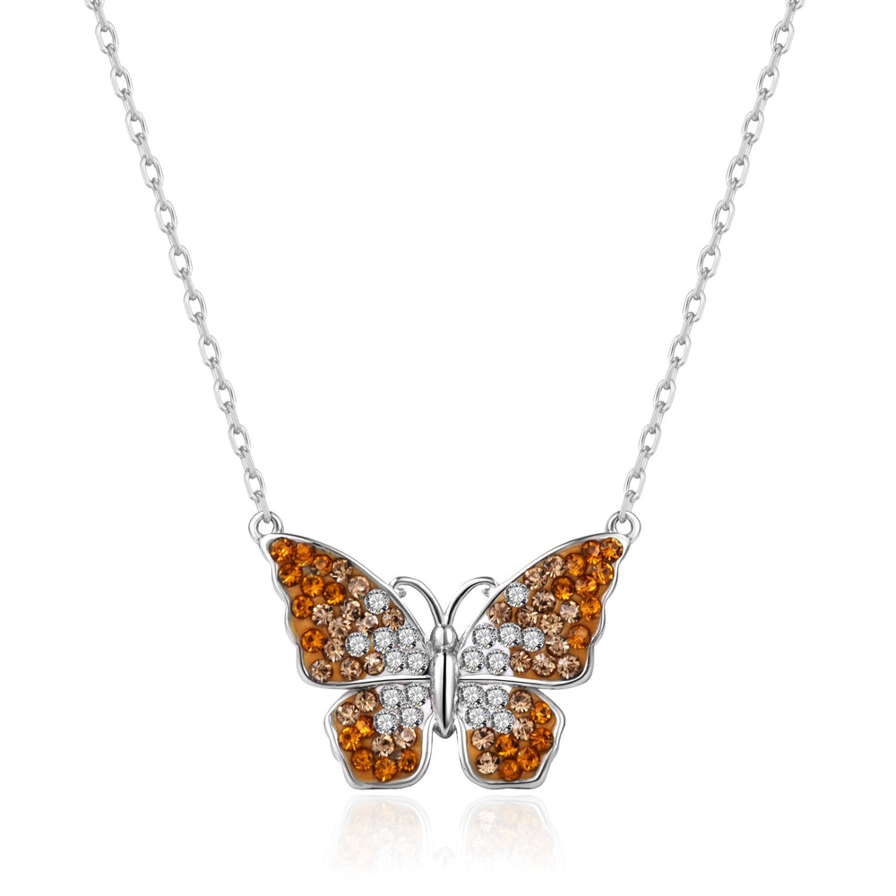 Butterfly Necklace with Zircondia® Crystals