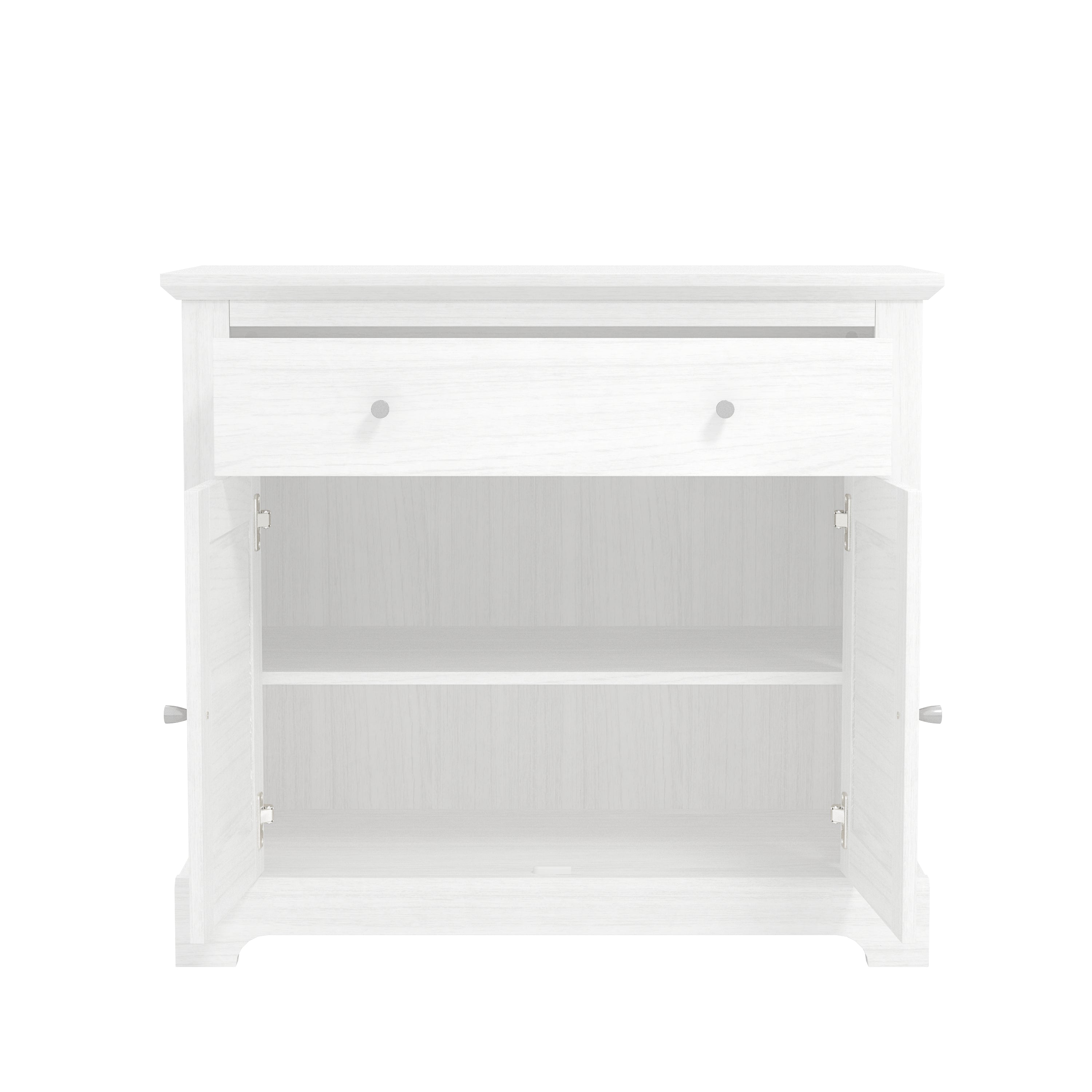 Salcombe Sideboard White 2 Doors 2 Shelves 1 Drawer