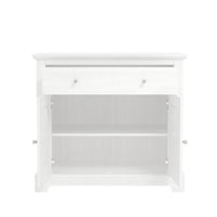 Salcombe Sideboard White 2 Doors 2 Shelves 1 Drawer