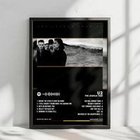 U2 "The Joshua Tree" Album Cover Poster - with Complete Tracklist