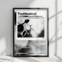The Weeknd "House of Balloons" Album Cover Poster - with Complete Tracklist