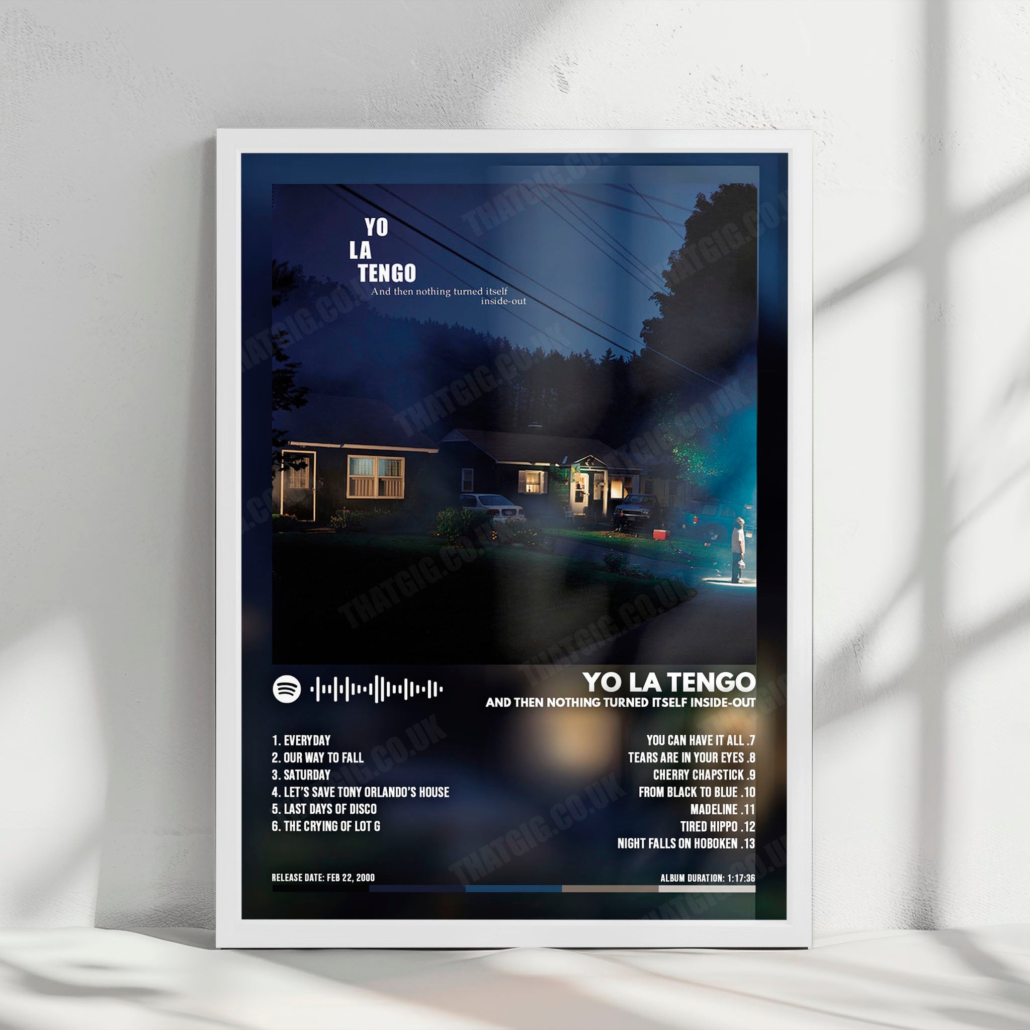 Yo La Tengo "And Then Nothing Turned Itself Inside-Out" Album Cover Poster - with Complete Tracklist