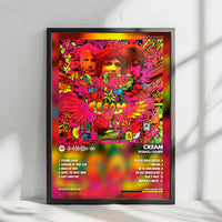 Cream "Disraeli Gears  " Album Cover Poster - with Complete Tracklist
