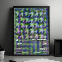 Animal Collective "Merriweather Post Pavilion" Album Cover Poster - with Complete Tracklist