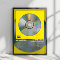 Bad Bunny "Las Que No Iban a Salir" Album Cover Poster - with Complete Tracklist