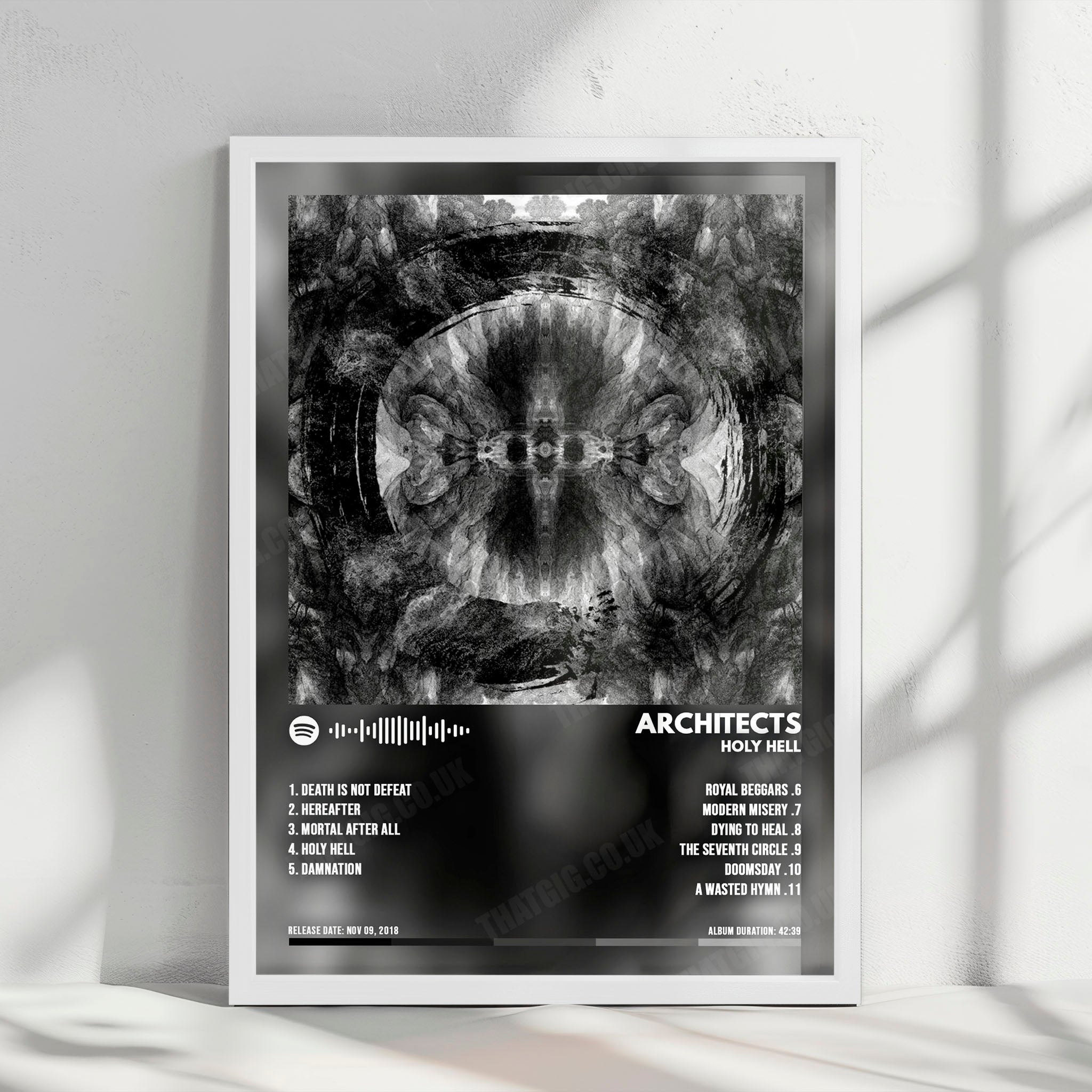 Architects "Holy Hell" Album Cover Poster - with Complete Tracklist