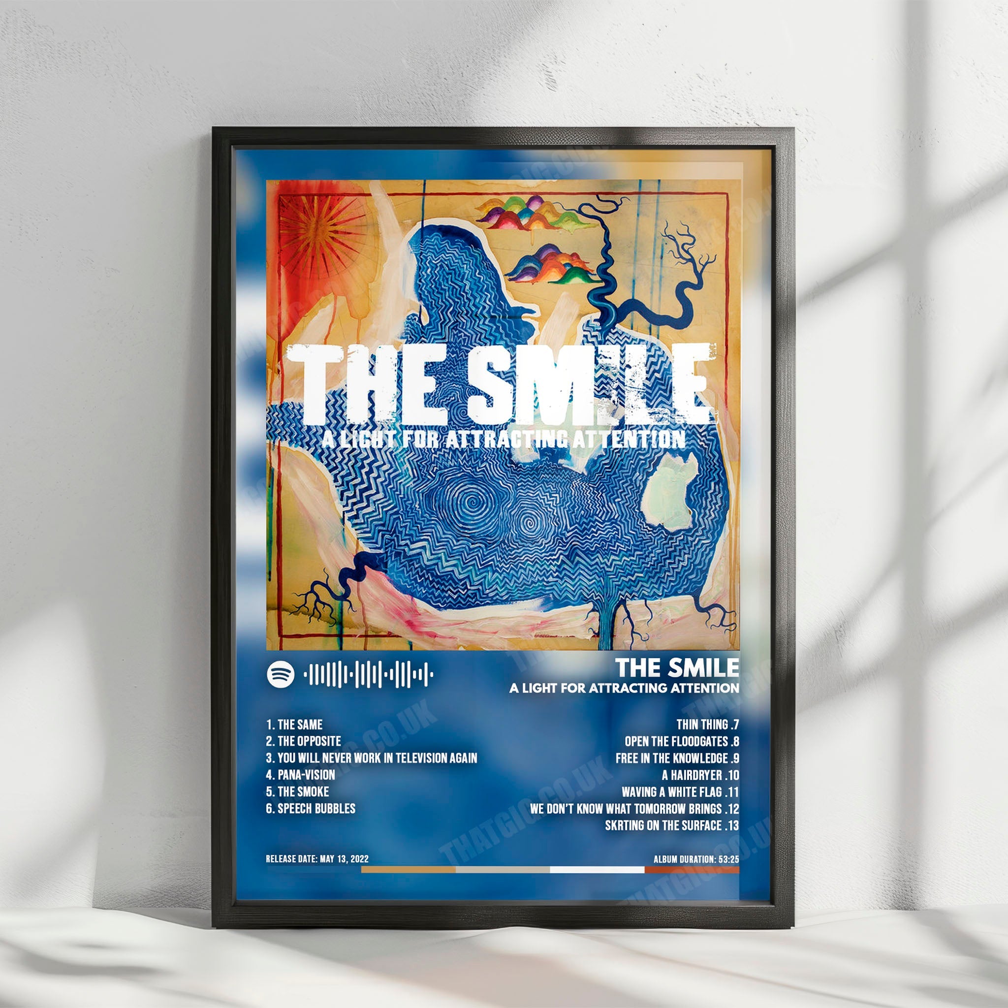 The Smile "A Light for Attracting Attention" Album Cover Poster - with Complete Tracklist