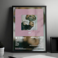Ariana Grande "Thank U, Next" Album Cover Poster - with Complete Tracklist