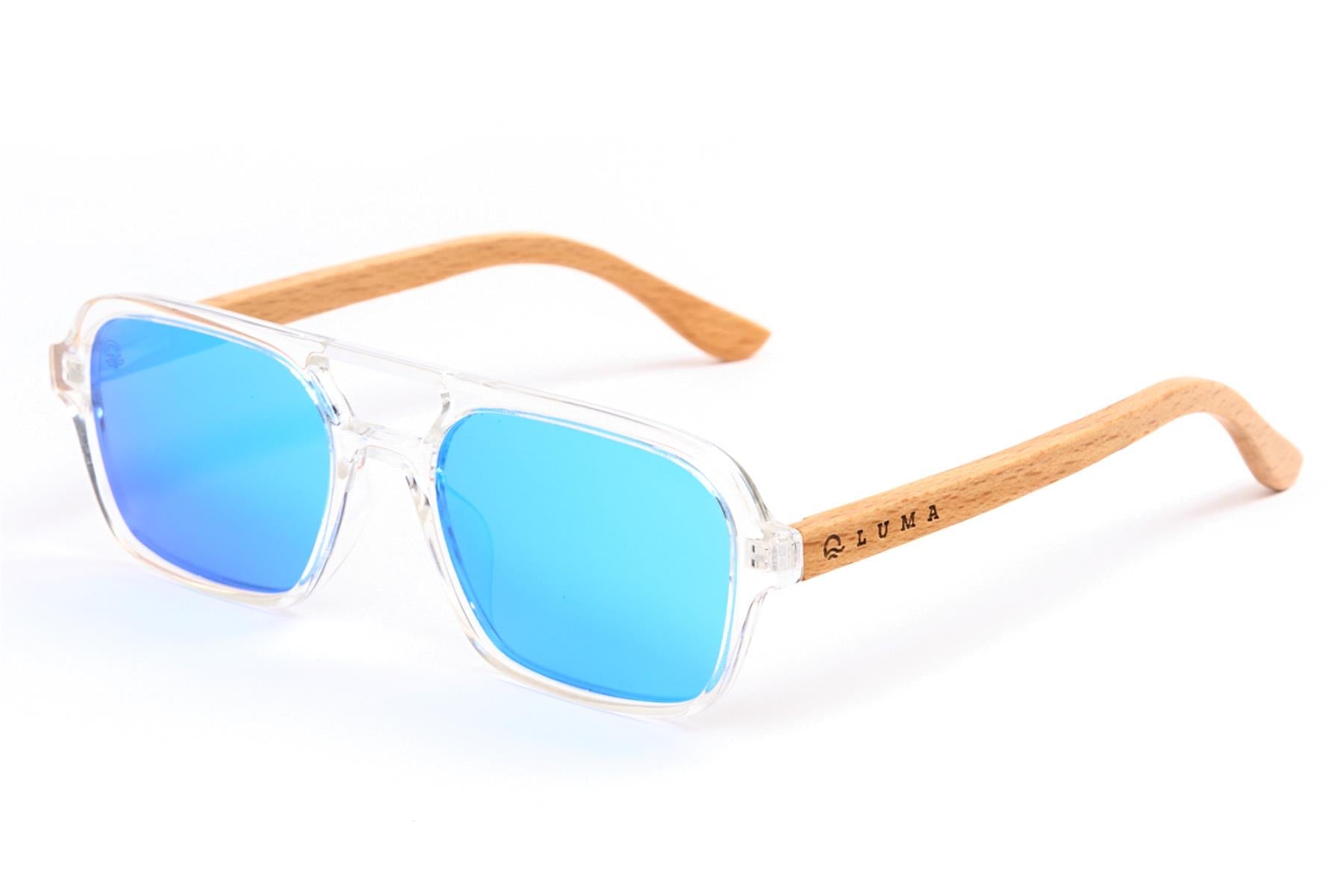 Luma Sunglasses - Bantham - Clear/Blue