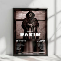 Rakim "The Seventh Seal" Album Cover Poster - with Complete Tracklist