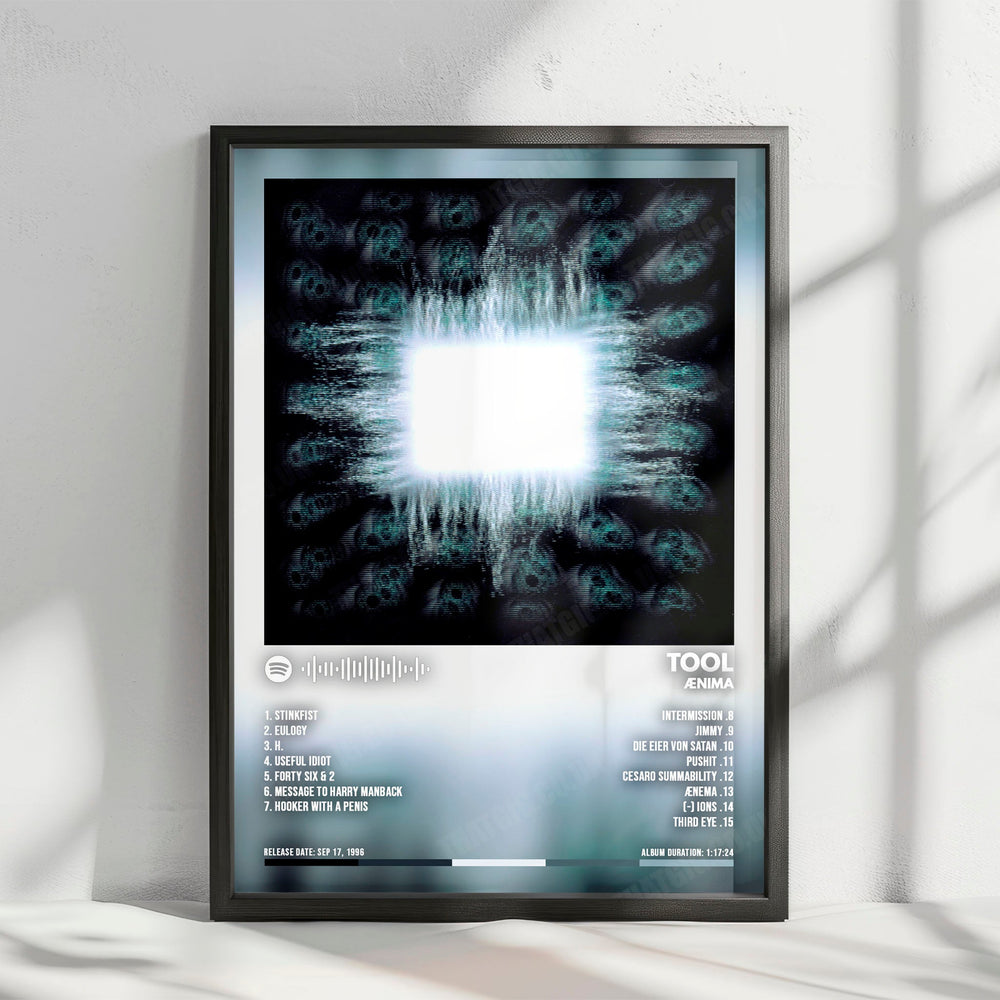 Tool "Ænima" Album Cover Poster - with Complete Tracklist