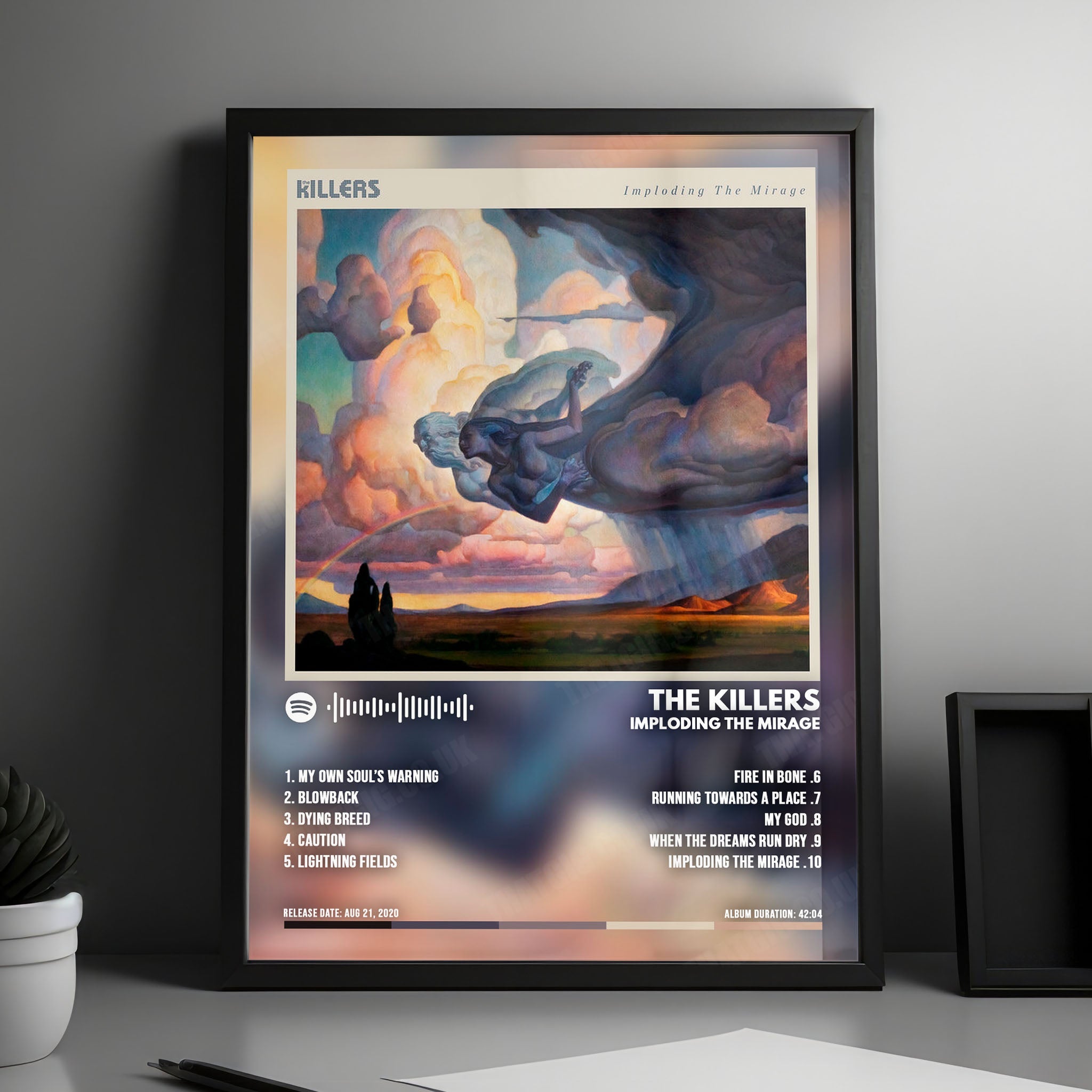 The Killers "Imploding the Mirage" Album Cover Poster - with Complete Tracklist