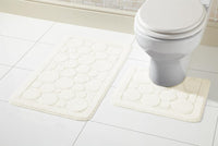 Cali Bath Mat Set Luxury Super Soft Non-Slip Ultra Absorbent Bathroom Mats in Multiple Colours and Sizes for Comfort and Safety by OLIVIA ROCCO