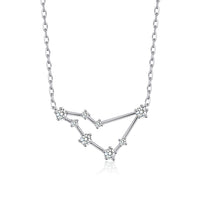 Capricorn Star Sign Zodiac Constellation Necklace with Zircondia® Crystals