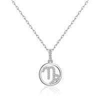 Capricorn Star Sign Zodiac Necklace with Zircondia® Crystals