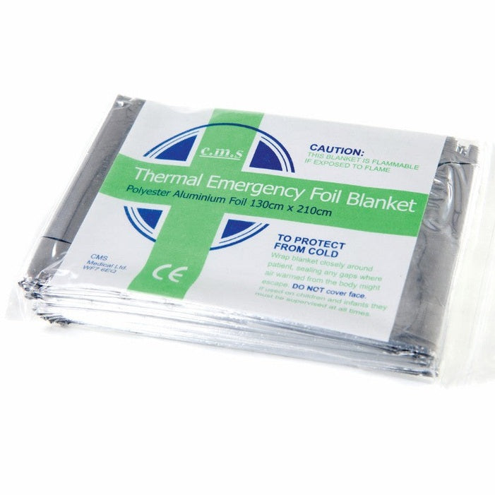 Foil Blankets  (130 X 210Cm) Pack Of 10