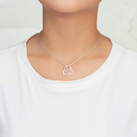 Cat Necklace Created with Zircondia® Crystals