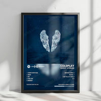 Coldplay "Ghost Stories" Album Cover Poster - with Complete Tracklist
