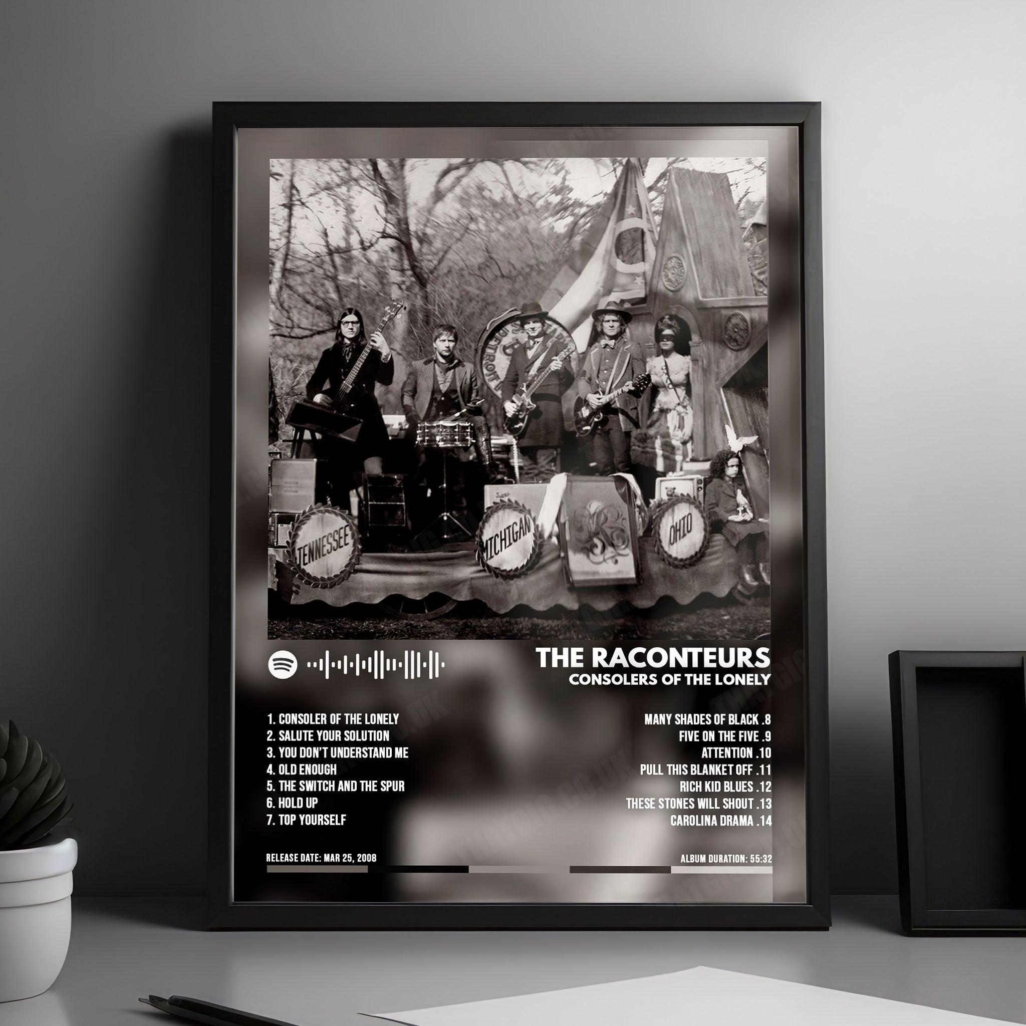 The Raconteurs "Consolers of the Lonely" Album Cover Poster - with Complete Tracklist