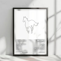 Deftones "White Pony  " Album Cover Poster - with Complete Tracklist