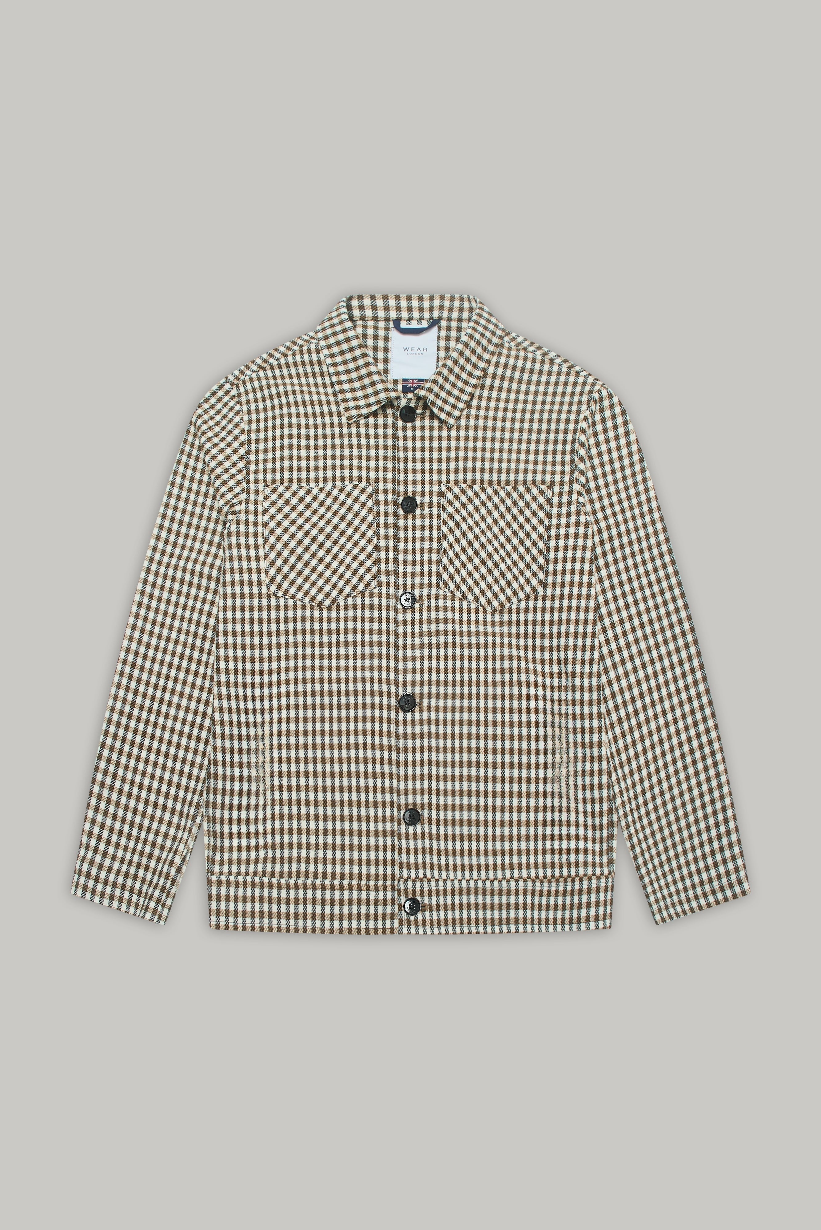 Bart Overshirt - Tan Check Silvia
