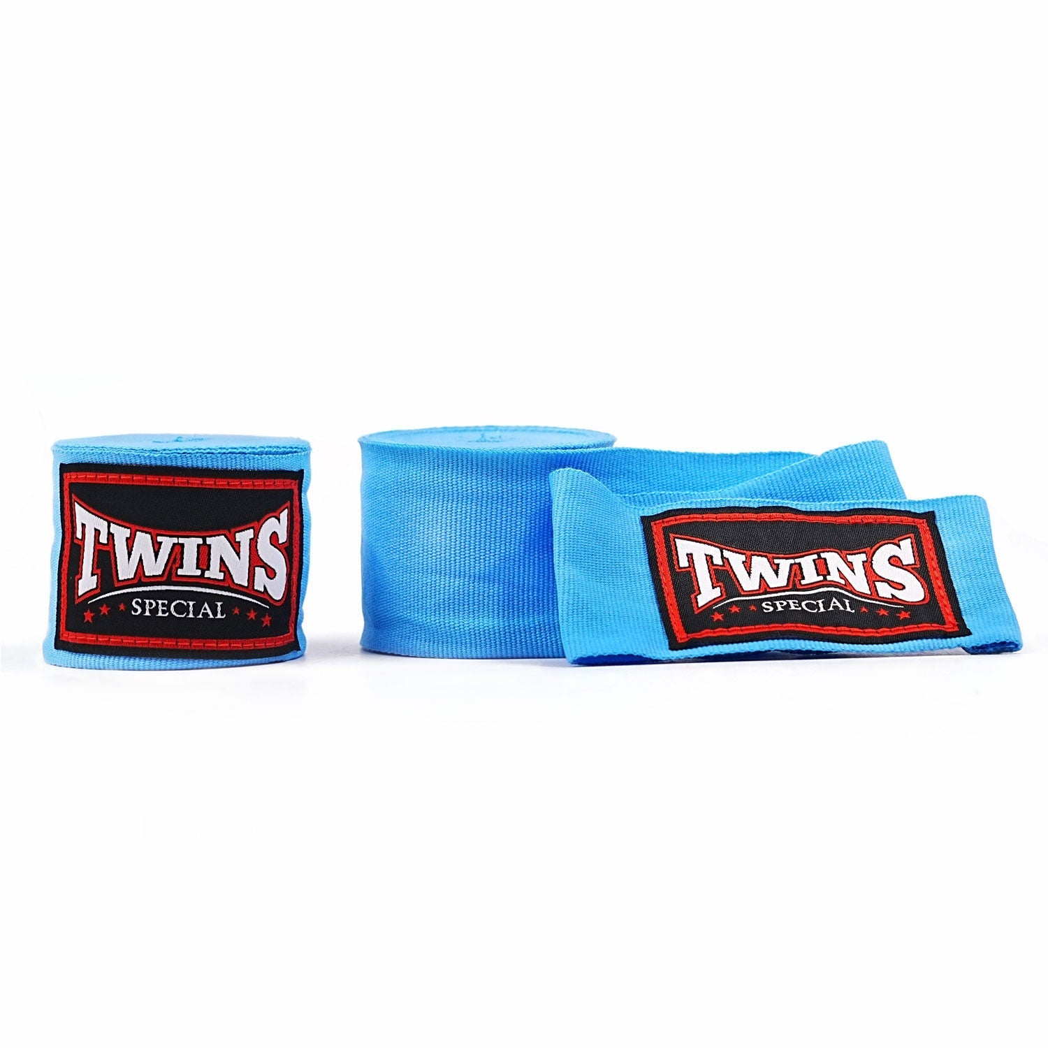 Twins Muay Thai Boxing 5m Elastic Handwraps Light Blue