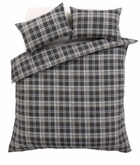 Check Luxurious Cotton-Rich Duvet Set with Pillowcases Soft Durable Bedding in All Sizes Stylish Bedroom Decor OEKO-TEX Certified by OLIVIA ROCCO