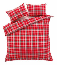 Check Luxurious Cotton-Rich Duvet Set with Pillowcases Soft Durable Bedding in All Sizes Stylish Bedroom Decor OEKO-TEX Certified by OLIVIA ROCCO