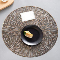 Chic Home Placemats - Gold - Set of 2