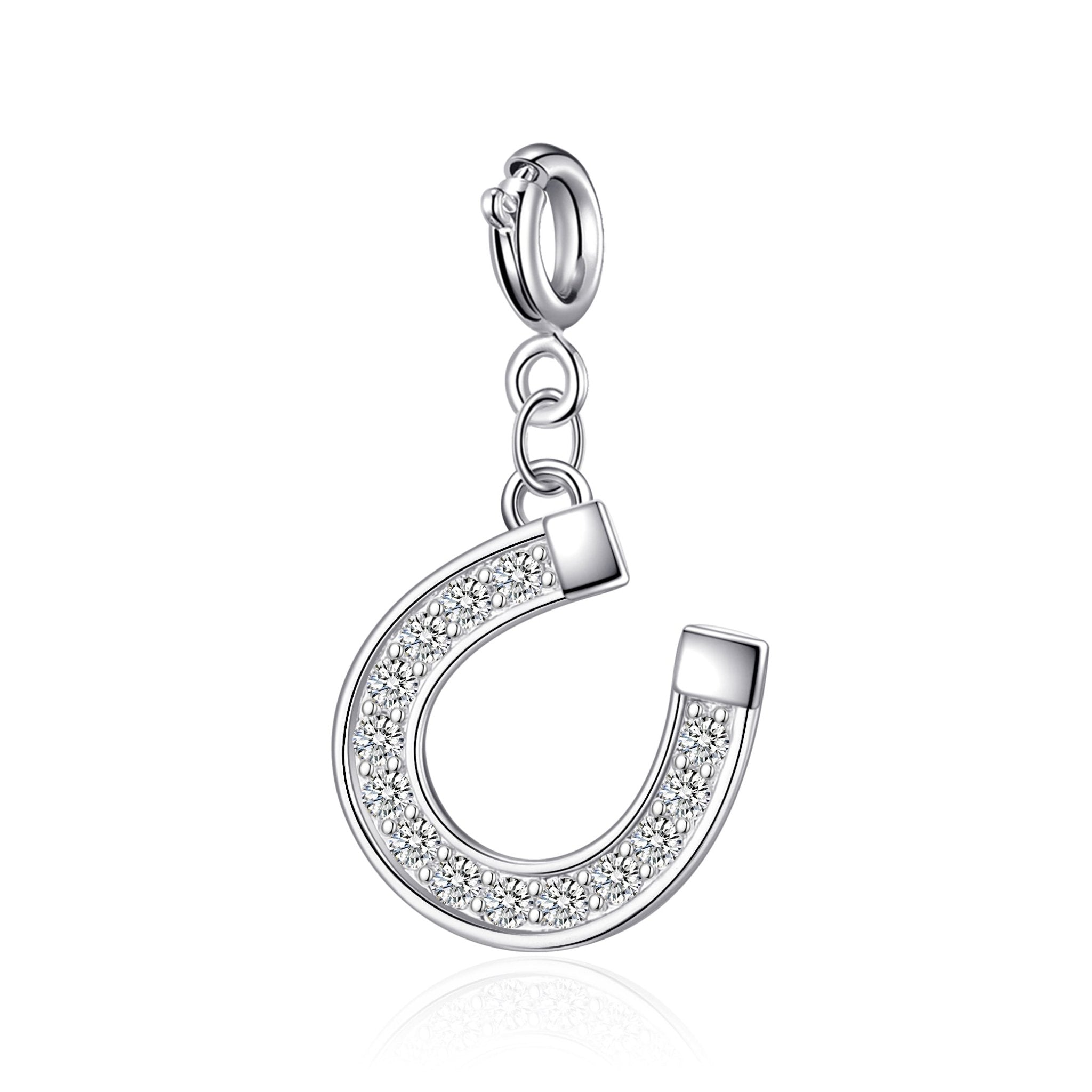 Clip On Charms Created with Zircondia® Crystals