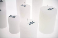 LUXURY RUSTIC CANDLE - WHITE