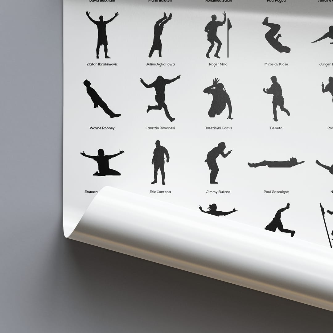 Football's Greatest Goal Celebrations Print