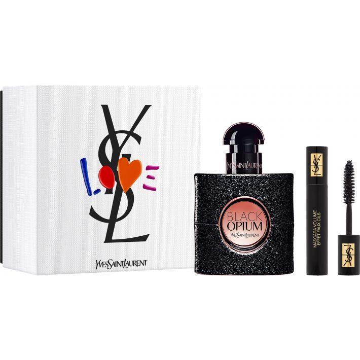 YSL Black Opium 30ml EDP Spray Gift Set + YSL Mascara